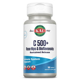 KAL C-500 tabletas en botella para cuidado diario antioxidante.