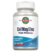 KAL Cal/Mag/Zinc: tabletas en botella, vertido para soporte óseo