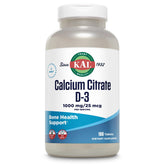 KAL calcio citrato con vitamina D3, tableta de disolución rápida para soporte óseo.