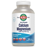 KAL calcio-magnesio, frente del frasco, apoyo para dientes y huesos sanos