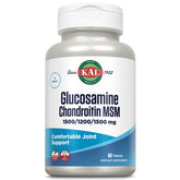 Botella de KAL Glucosamina Condroitina MSM, vista frontal para uso diario.