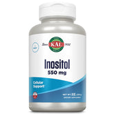 Kal Inositol Polvo 550 mg, botella para uso diario y bienestar general.