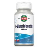 Kal L-Glutatión SR 500 mg cápsulas en frasco, apoyo antioxidante diario para células