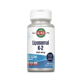 KAL Vitamina K2 liposomal MK7 100 mcg en botella para mayor absorción.