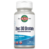 Kal Zinc Orotate, bote de tabletas para uso diario y energía sostenida.