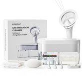 KAUGIC kit eléctrico de limpieza de oídos visto de frente, uso sencillo.
