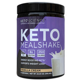 Keto Science Keto Meal Shake Vanilla en bote, listo para reemplazo de comida