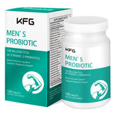 KFG Probiotico en botella frontal para apoyo digestivo diario.