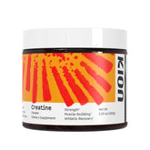 Kion Creatine en botella con etiqueta clara para verificar calidad y autenticidad.