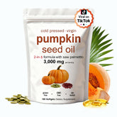 KITABIO aceite de semilla de calabaza prensado en frio, frasco, para bienestar diario.