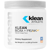 Klean Athlete BCAA Peak ATP, envase frontal, foco en claridad para entrenar con fuerza