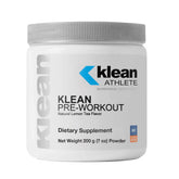 Klean Athlete Pre-entrenamiento en envase, listo para empezar tu sesión de entrenamiento.