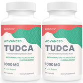 KoNefancy TUDCA, botella detalle: cápsulas veganas para apoyo hepático.