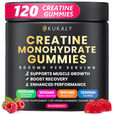 Gomitas Kukaly con creatina monohidrato sabor frambuesa para energía en entrenamientos.