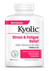 Kyolic Ajo Envejecido Fórmula 101 en frasco, apoyo al bienestar diario.