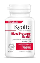 Kyolic Aged Garlic Extract 109 en botella, apoyo diario para la salud cardiovascular.