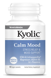 Kyolic Calm Mood frasco de cápsulas para promover la relajación diaria