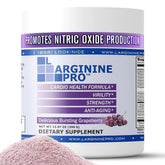 L-ARGININE PRO, botella sabor uva-frambuesa, ideal para empezar entrenamiento con energía.