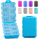 LANDNEOO organizador semanal plegable azul, compacto para viaje y uso diario.