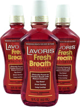 Lavoris Cinnamon Original enjuague bucal, botella de 18 onzas para frescura duradera.