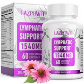 Lazpowfi botella de drenaje linfático para apoyo diario de bienestar