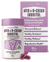 Legendairy Milk Myo-Inositol en botella para apoyo diario de equilibrio hormonal.