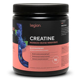 LEGION creatina micronizada en vaso, mezcla para entrenamiento sostenido