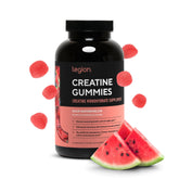 LEGION creatina monohidrato gominolas, sabor sandía ácida, envase visible para uso diario