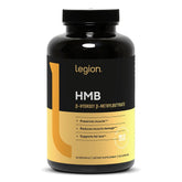 LEGION HMB cápsulas en bote, soporte para defensa muscular y uso diario cómodo.