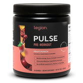 LEGION Pulse preentrenamiento en bote, sabor fruta punch para energía sostenida