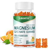 Gomitas Leozmr magnesio glicinato naranja 1000 mg para relajación suave y descanso