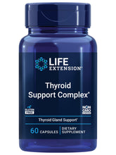Life Extension Soporte tiroideo cápsulas, botella vista frontal para energía diaria.