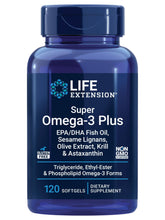 Life Extension Super Omega-3, botella: apoyo para corazón y cerebro con aceite de pescado.