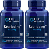 Life Extension Sea Iodine: botella con cápsulas para apoyar niveles de yodo saludables