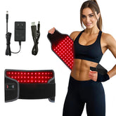 lifelt8um cinturón luz roja 660nm-850nm en acción para relajación muscular.