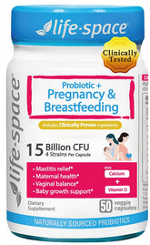 Life-Space Probiotic para embarazo, frasco de 50 cápsulas para uso diario