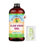 Lily Of The Desert gel de aloe vera interior filtrado, ideal para bienestar digestivo.