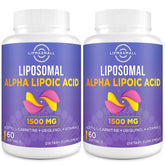 lipmaxmall acido lipoico alfa liposomal 1500mg, botella para apoyo antioxidante diario