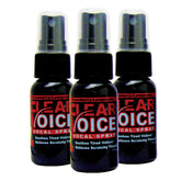 LIQUIDHEALTH Clear Voice Spray, botella 3-pack lista para práctica vocal y calentamiento.