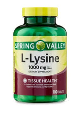 Lisina L-1000 mg: botella, apoyo al sistema inmunitario.