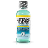 Listerine Zero Cavidad Enjuague Bucal Menta Limpia, frasco de 3.2 onzas para aliento fresco.