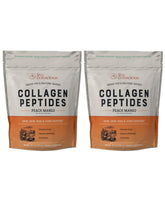 Live Conscious Colágeno Peptidos polvo sabor durazno mango en envase, ideal para piel y uñas.