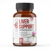 LIVEGOOD Liver Support cápsulas, vista frontal, posible apoyo digestivo diario.