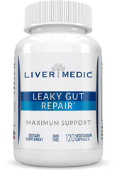Liver Medic reparacion intestino permeable - botella para uso diario, soporte digestivo suave
