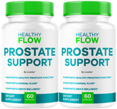 LIVORKA Healthy Flow, botella de cápsulas, apoyo diario para la salud prostática.