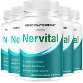 LIVORKA Nervital, botella frontal, apoyo nervioso para la vida diaria.