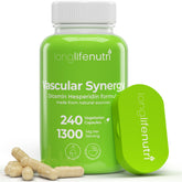 LongLifeNutri cápsulas de diosmina hesperidina 1000 mg/300 mg para circulación diaria.
