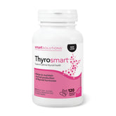 Lorna Vanderhaeghe Thyrosmart cápsulas en frasco de 120 para uso diario.