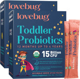 LOVEBUG polvo sin sabor para niños, ideal para añadir a comidas y apoyar la salud intestinal.