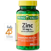 LUAL Zinc 50 mg en cápsulas, bote para uso diario.